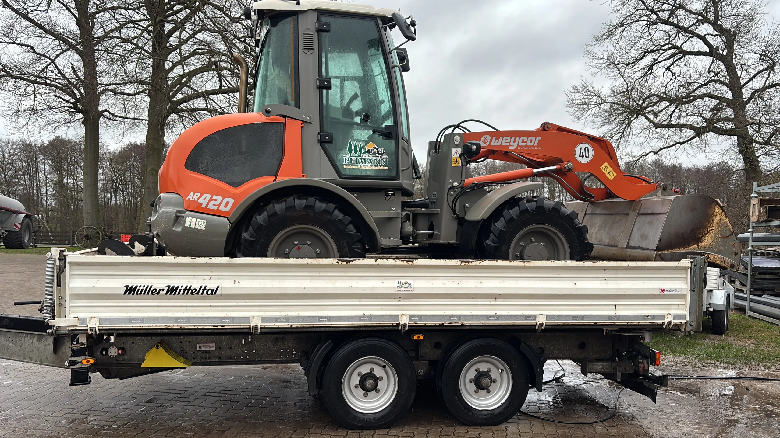 LKW mit Anhänger Ansicht 6